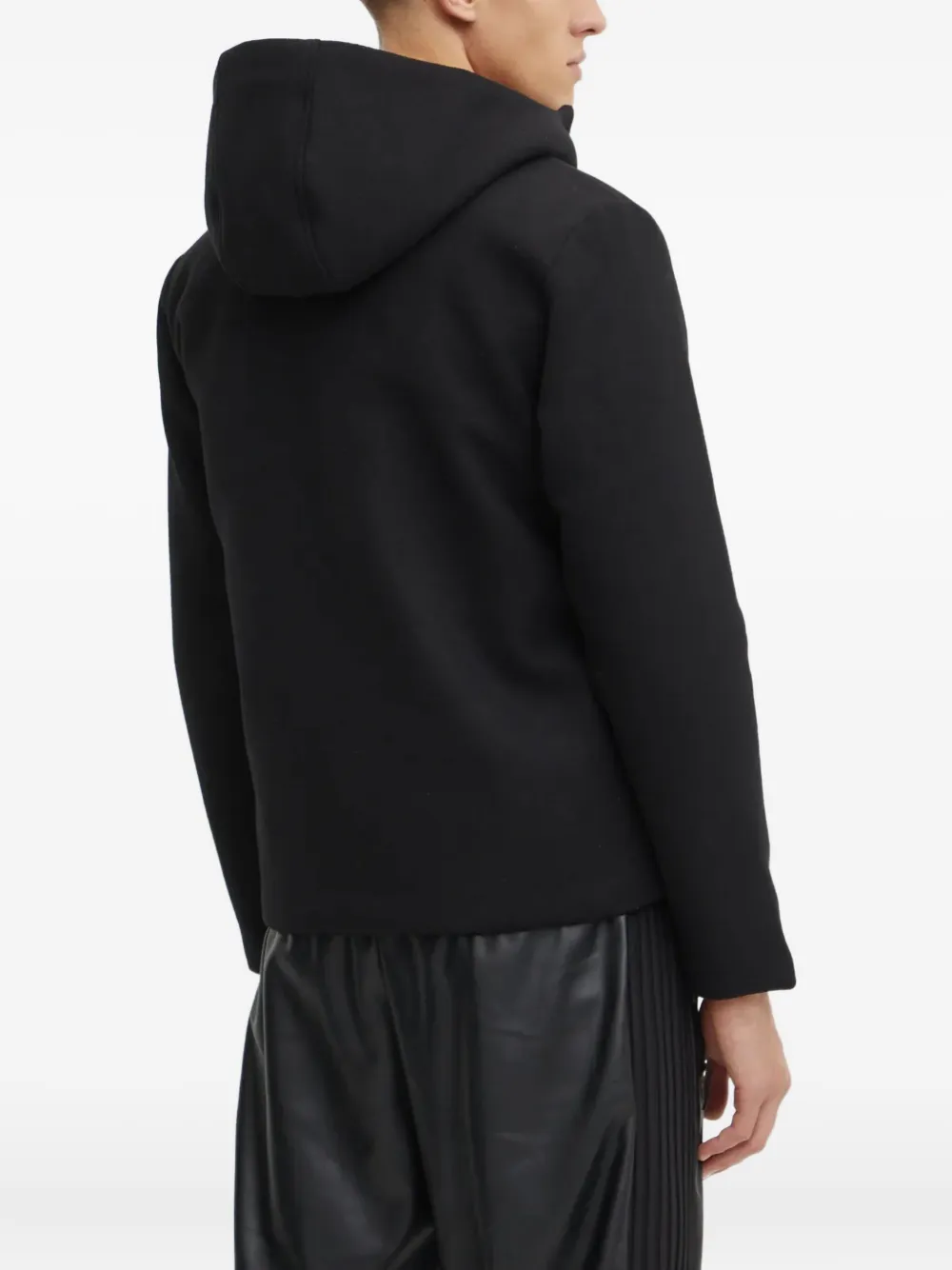 Ea7 Emporio Armani Hoodie met rits Zwart