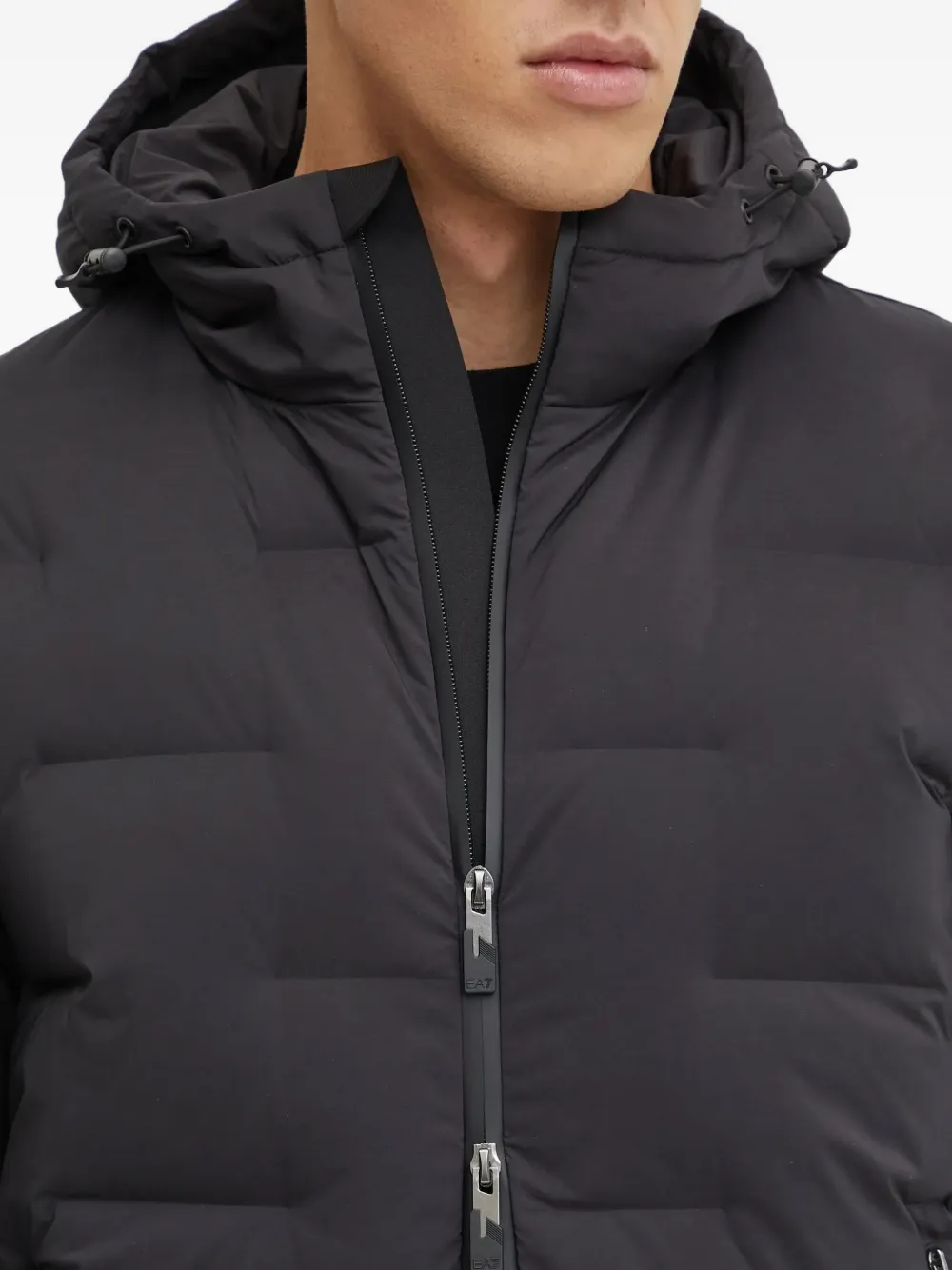 Ea7 Emporio Armani Jack met logopatch Zwart