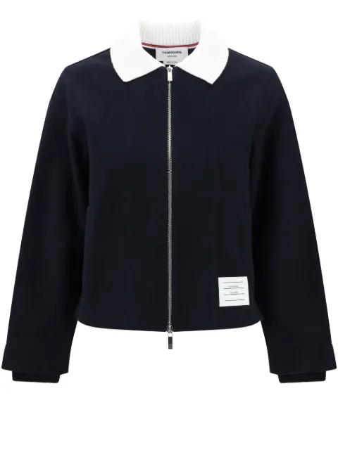 Thom Browne logo patch jacket 