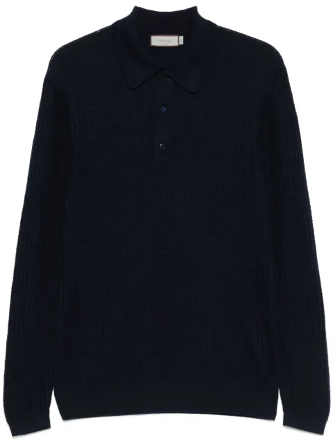 Canali knitted polo shirt
