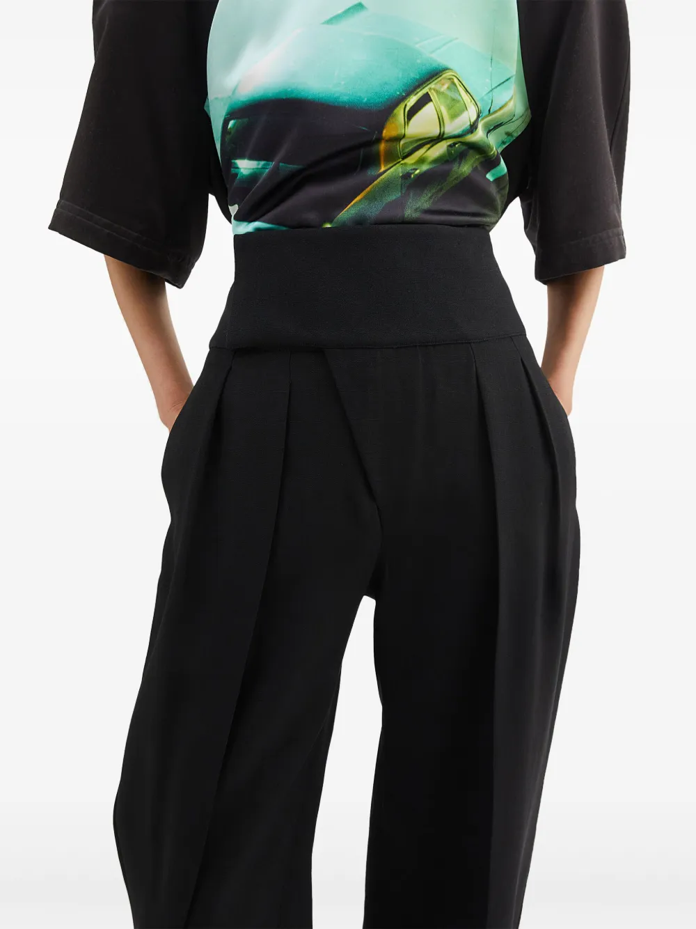 Jil Sander Pantalon Zwart