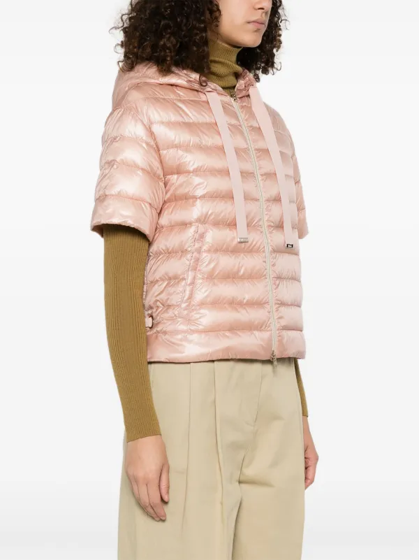 Herno Piumino a Maniche Corte Rosa FARFETCH IT