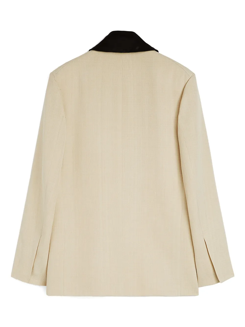 Jil Sander Blazer met enkele rij knopen Beige