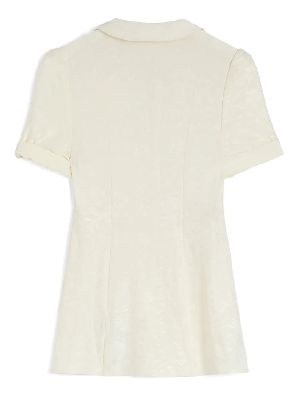 Jil Sander Blouse met bloemen-jacquard Wit