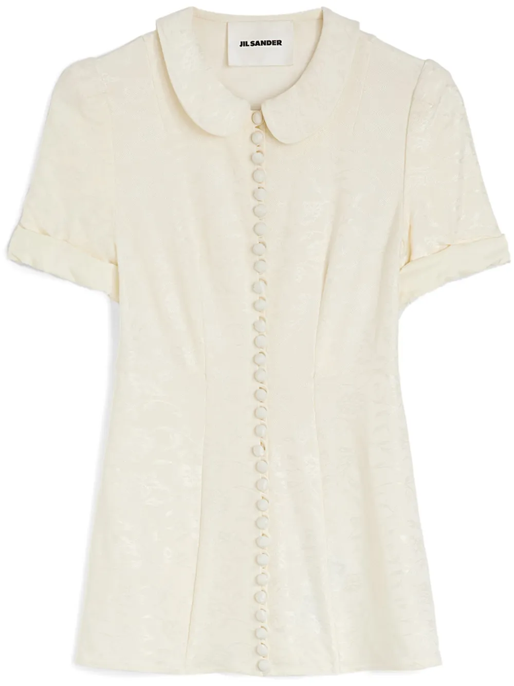 Jil Sander floral-jacquard shirt | White | Image 1