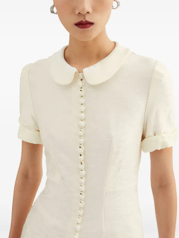 Jil Sander フローラル シャツ | ホワイト | FARFETCH JP