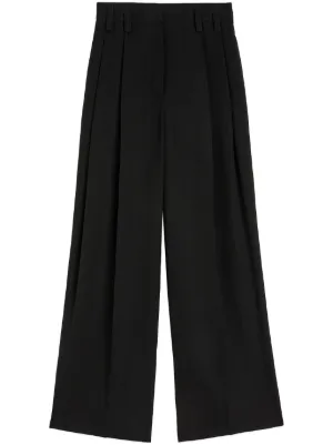 Jil Sander ベルテッド ワイドパンツ | ブラック | FARFETCH JP