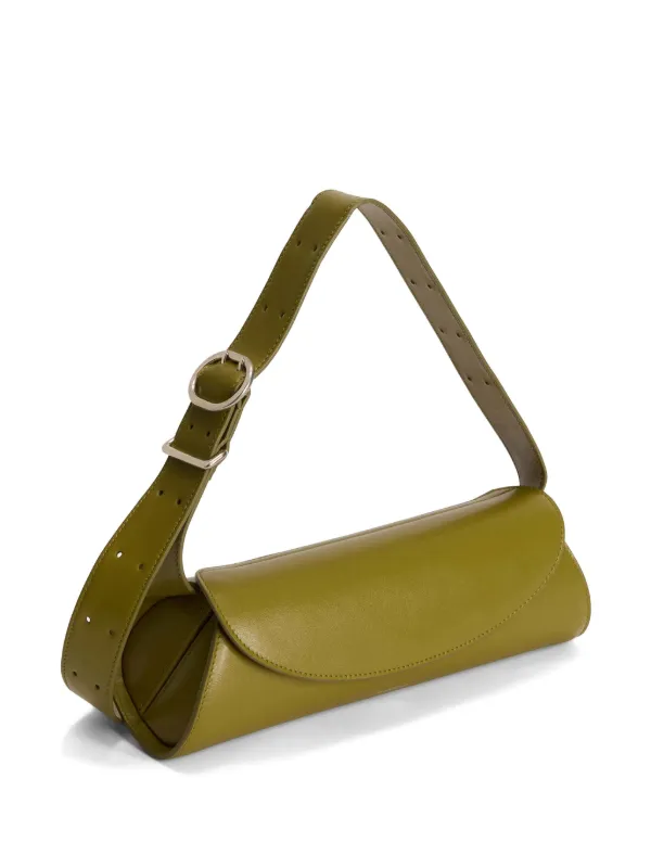 バッグ・カバンその他 Jil Sander Small green Cannolo shoulder bag Jil Sander: Green Cannolo Small Bag | SSENSE