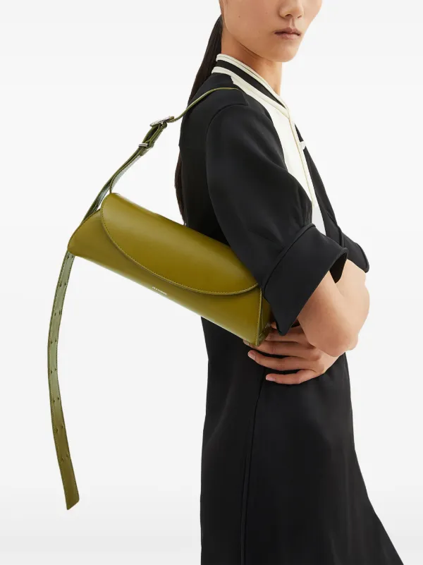 【関税&送料込】Jil Sander Borsa Cannolo Small Jil Sander Small Cannolo Interwoven Raffia Shoulder Bag