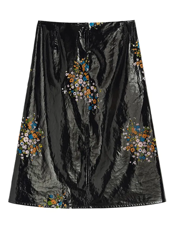 【関税＆送料込み】Jil Sander 'Twisted' Midi Skirt Jil Sander NWT Tiered Cotton Midi Skirt Size 34 (US 4) in