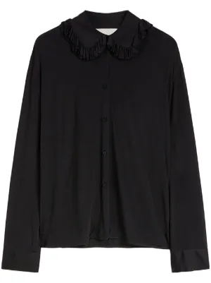 Jil Sander Thursday P.M. リネンブレンド シャツ | ブラック