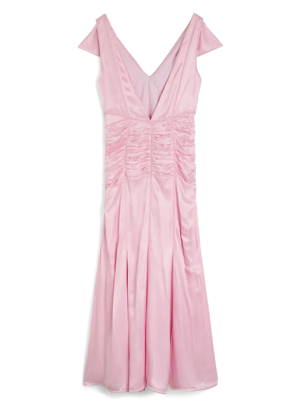 Jil Sander Geplooide midi-jurk Roze