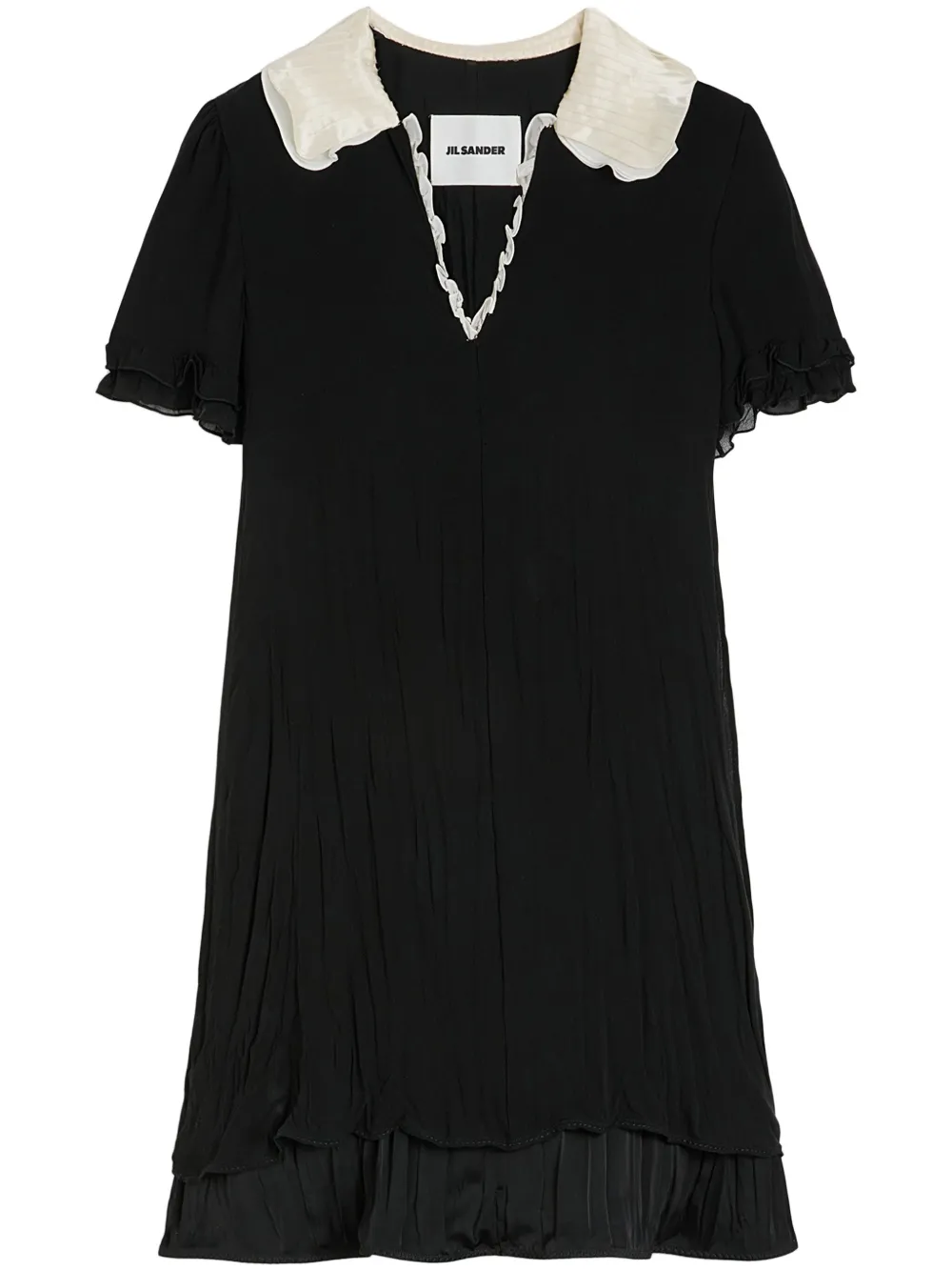 Jil Sander Ruffle-trim Mini Dress