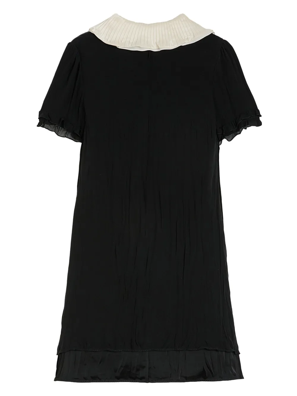 Jil Sander Mini-jurk met ruches Zwart