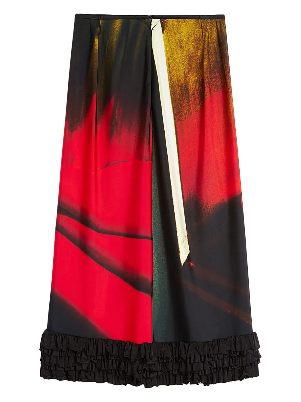 Jil Sander Printed Midi Skirt | Black | FARFETCH