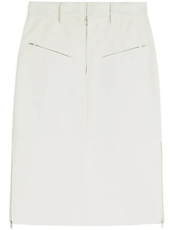 Jil Sander デニムスカート | ホワイト | FARFETCH JP