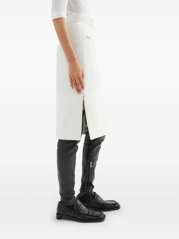 Jil Sander デニムスカート | ホワイト | FARFETCH JP