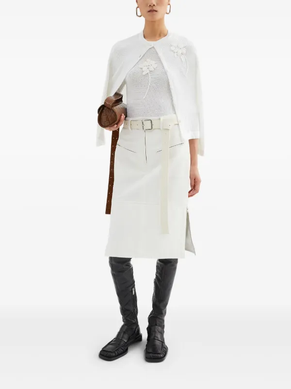 【JIL SANDER】デニムスカート Jil Sander デニムスカート | ホワイト | FARFETCH JP