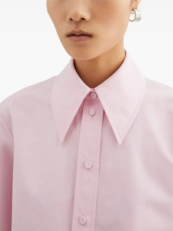 お手軽価格で贈りやすい Jil Sander JP FARFETCH | ピンク | シャツ タイディテール トップス