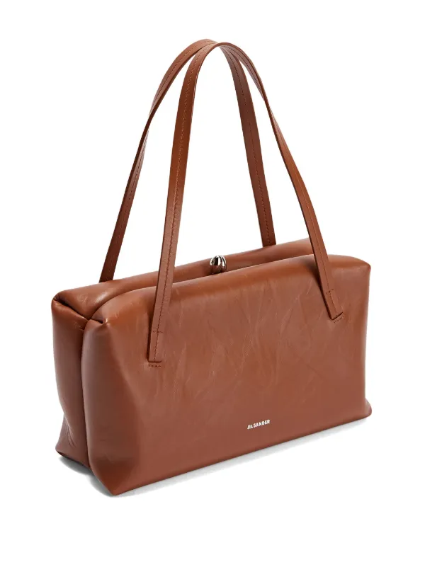 Jil Sander Small Goji Pillow Shoulder Bag | Brown | FARFETCH JO