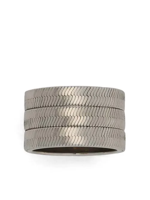 Bague à texture striée - Jil Sander - Modalova