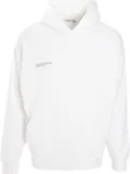 Pangaia logo-print hoodie - White