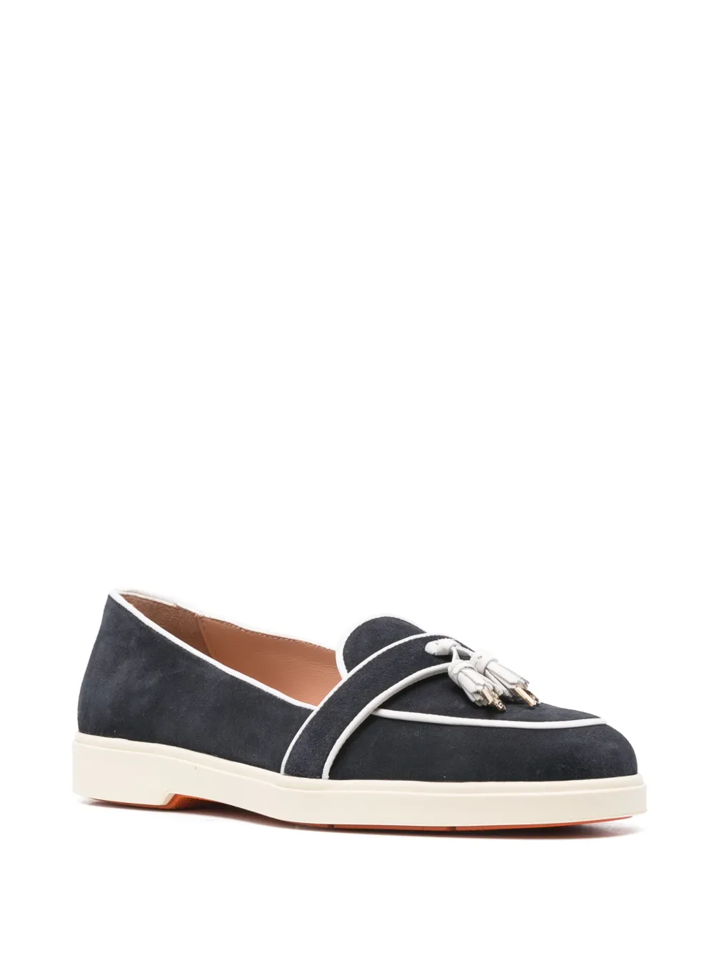 Santoni Loafers met kwastjes - Blauw