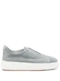 Santoni suede sneakers - Blue