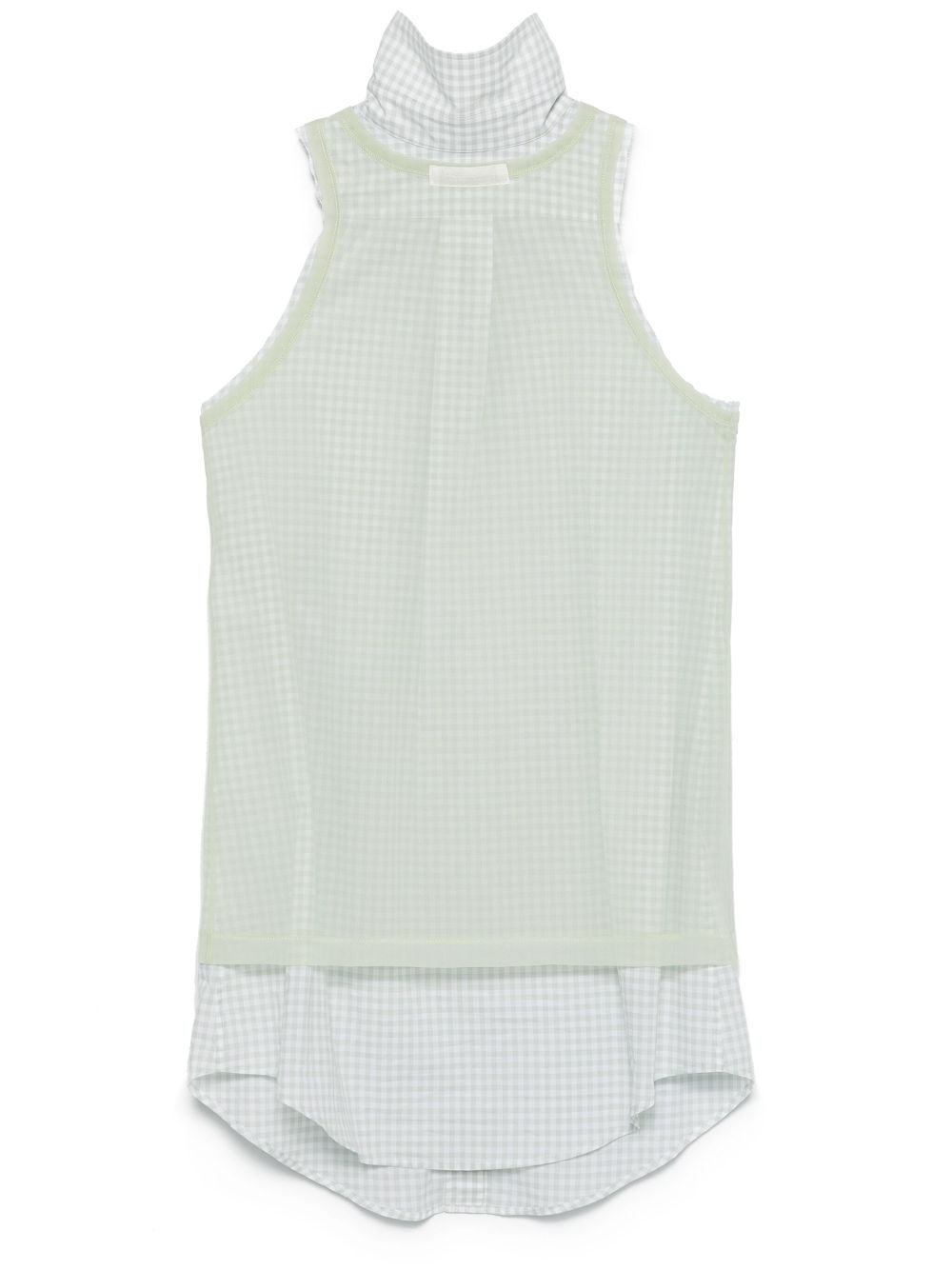 Maison Margiela check-pattern sleeveless shirt - Green