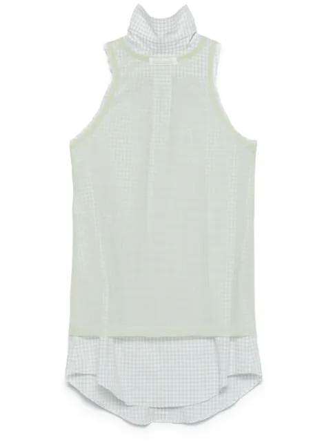 Maison Margiela check-pattern sleeveless shirt