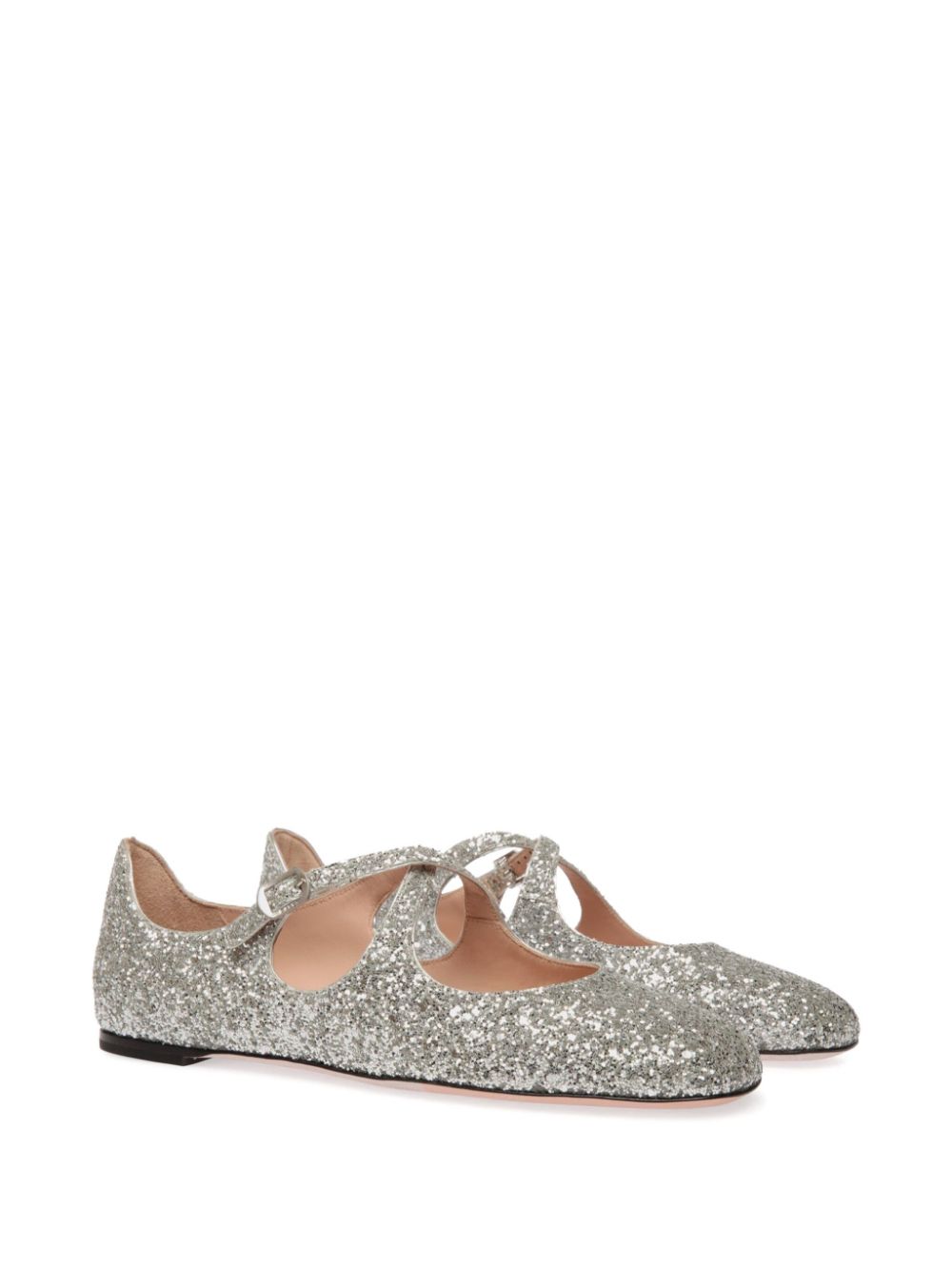 Bally glitter ballet flats - Zilver