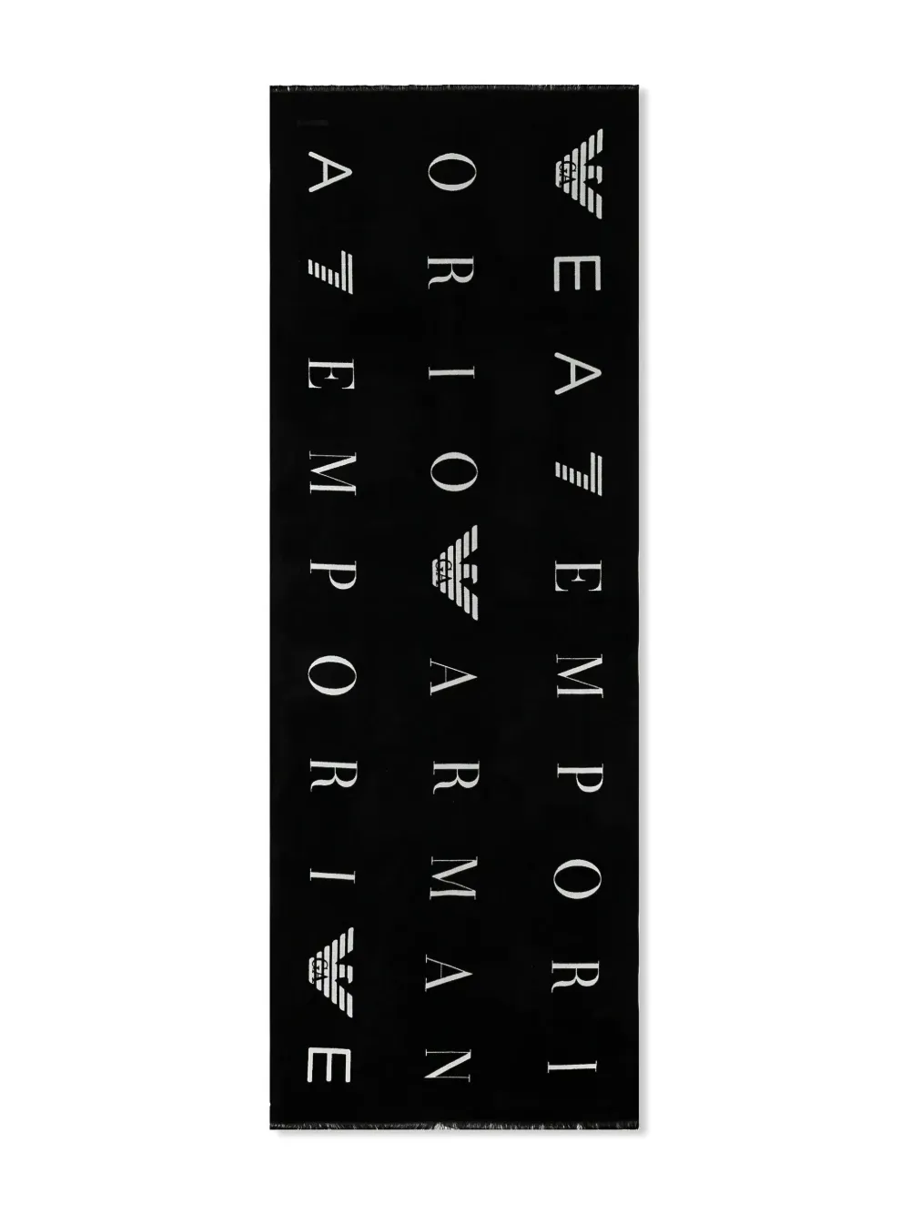 logo-print scarf