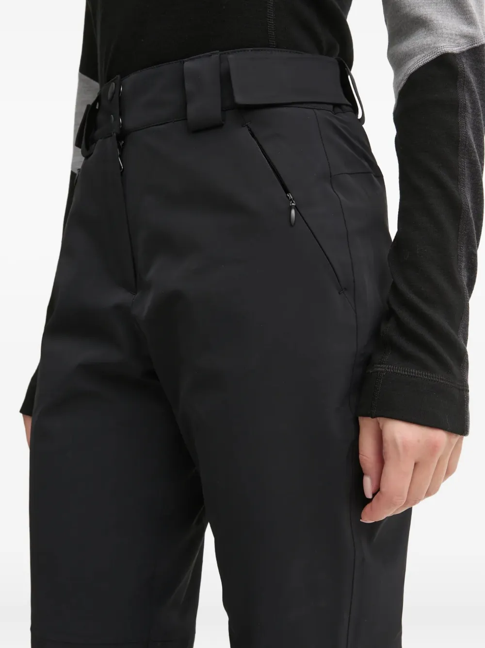 Ea7 Logo-patch Skiwear Trousers In Black
