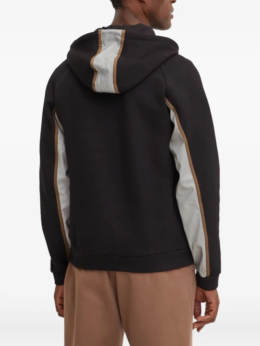 Ea7 Emporio Armani Hoodie met logopatch Zwart