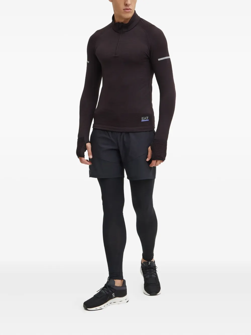 Ea7 Emporio Armani logo-print performance top | Performance T-Shirts & Vests | Image 2