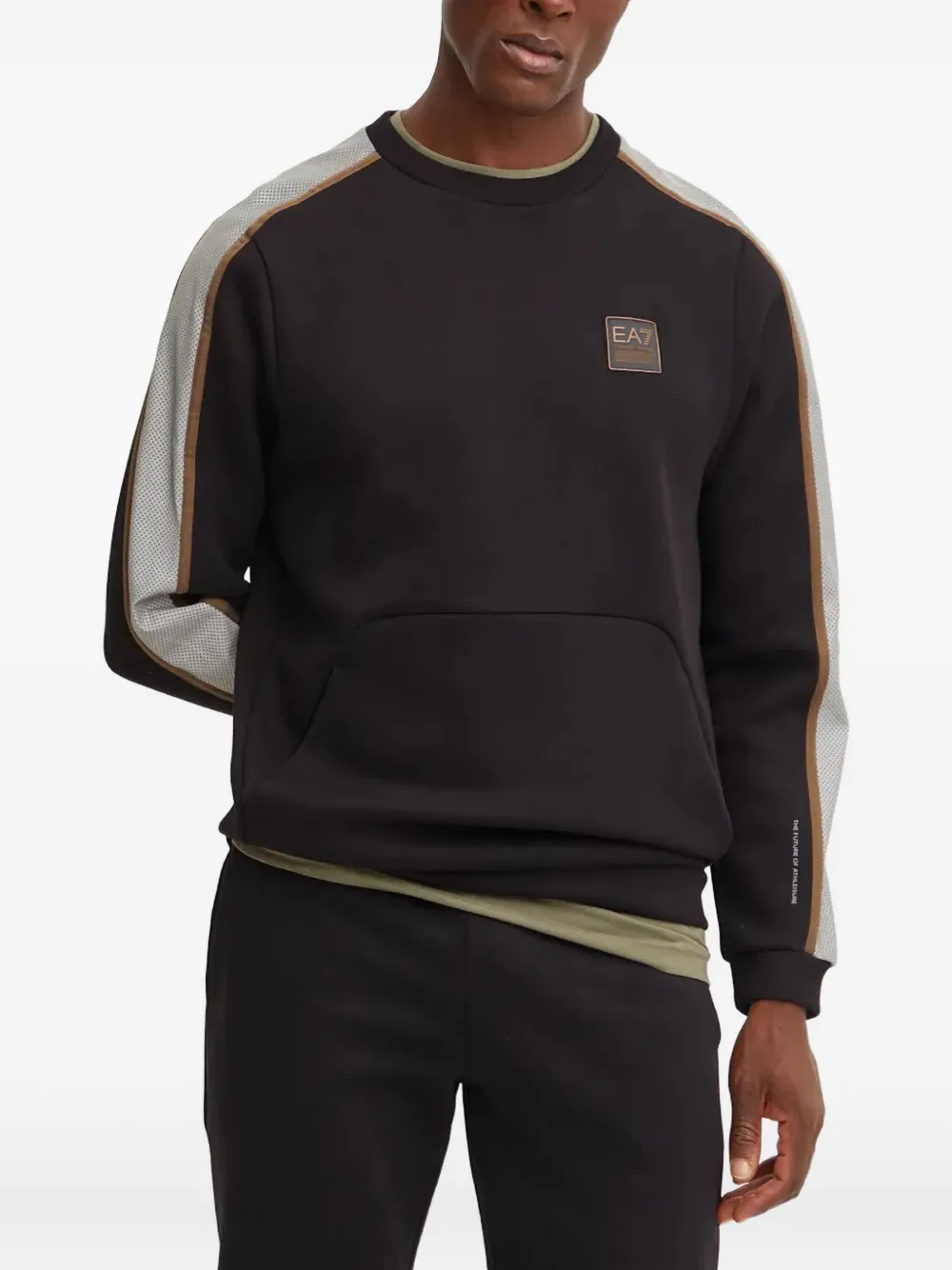 Ea7 Emporio Armani Felpa con logo - Nero