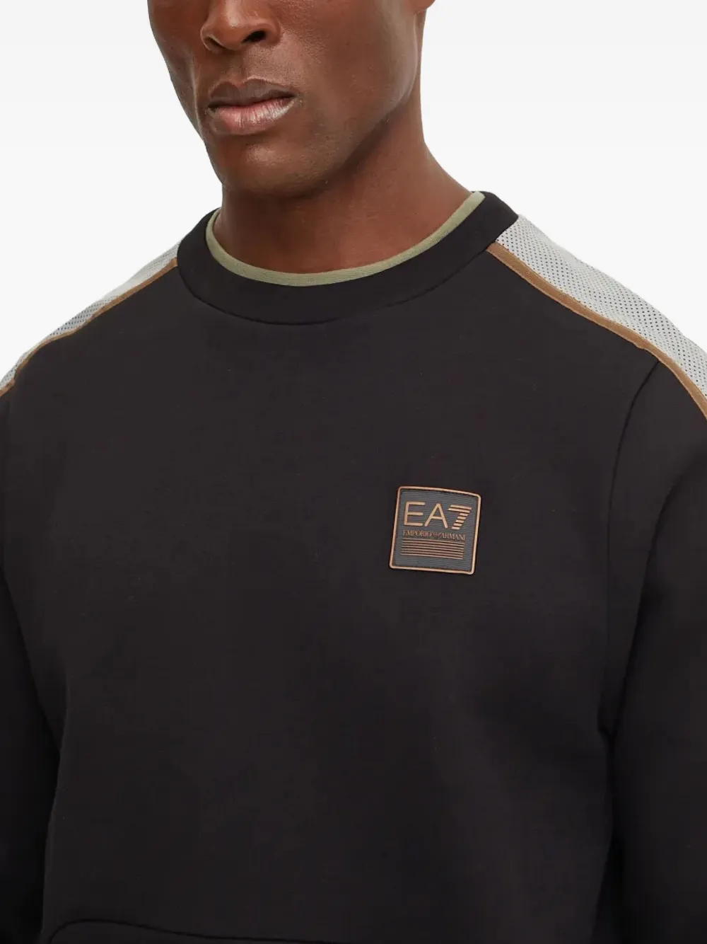 Ea7 Emporio Armani Sweater met logoprint Zwart