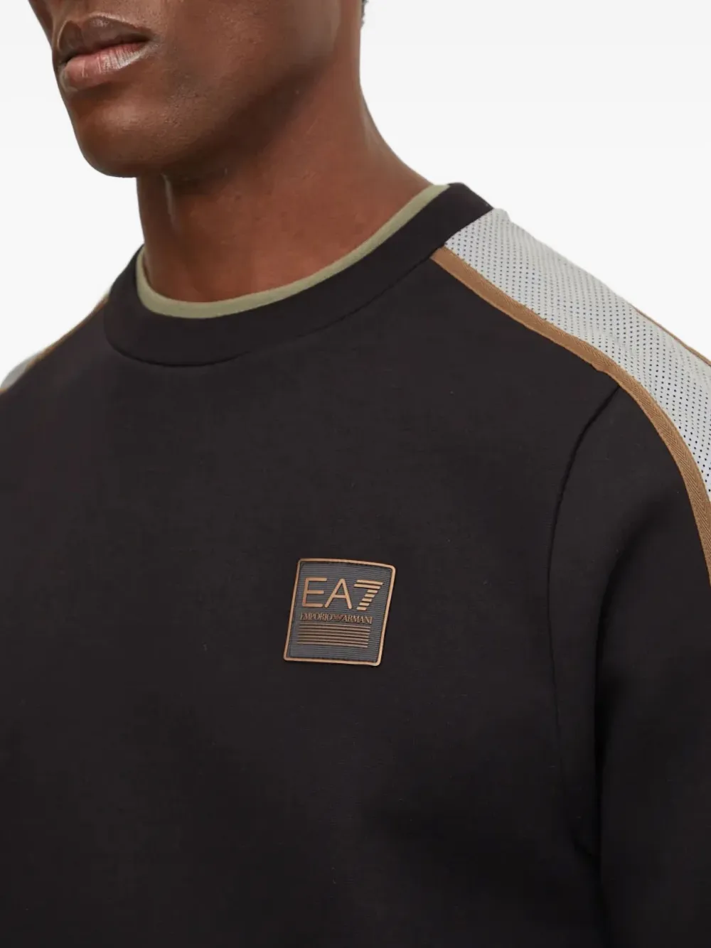 Ea7 Emporio Armani Sweater met logoprint Zwart