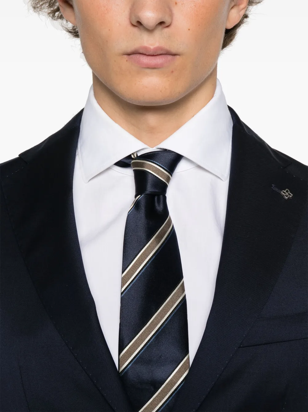 Tagliatore Virgin Wool Suit In Blue