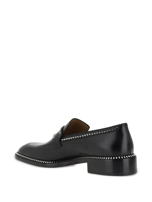 【モードを纏う】Christian Louboutin Cocoriclouローファー Christian Louboutin Cocoriclou Moc Loafers | Black | FARFETCH
