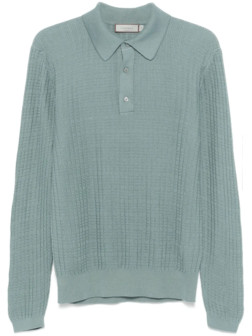 Canali playera tipo polo texturizada | verde | Image 1