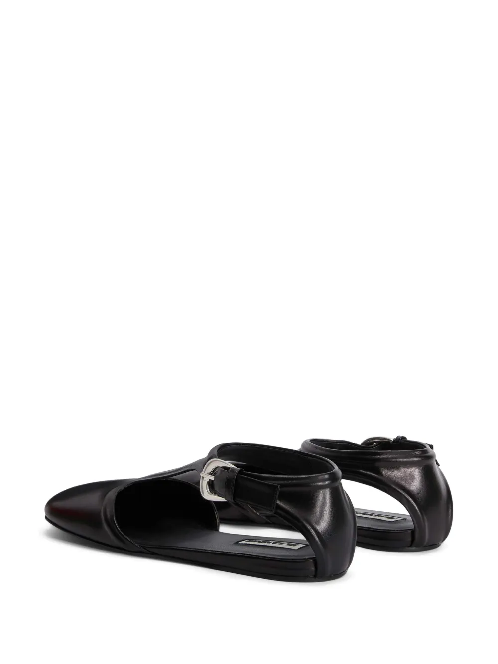 Jil Sander Mary Jane ballerina's Zwart