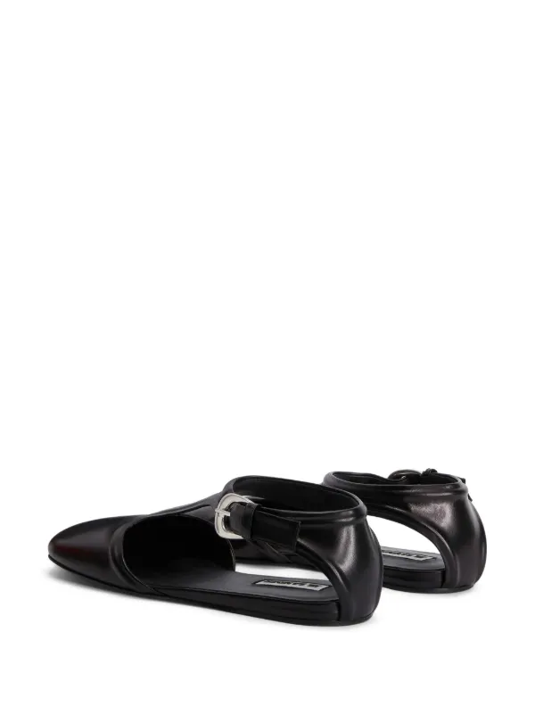 Jil Sander メリージェーン フラットシューズ | ブラック | FARFETCH JP