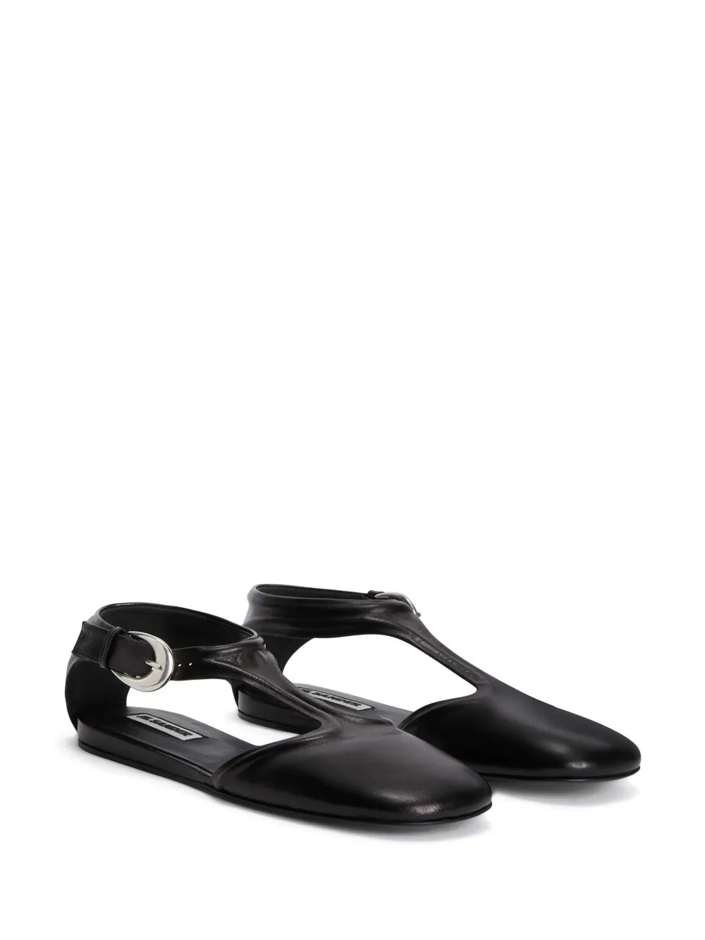 Jil Sander Mary Jane ballerina's Zwart