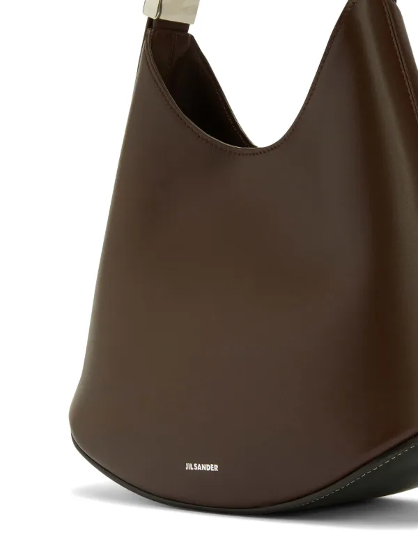 Jil Sander カーブ ショルダーバッグ M | ブラウン | FARFETCH JP