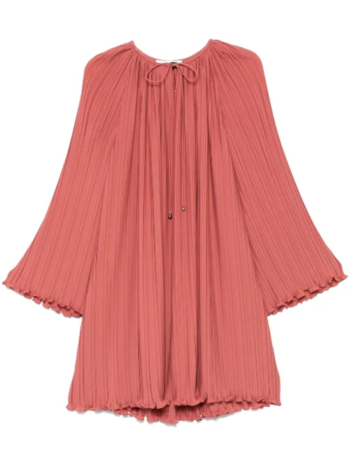 Robe mi-longue à design plissé - Lanvin - Modalova