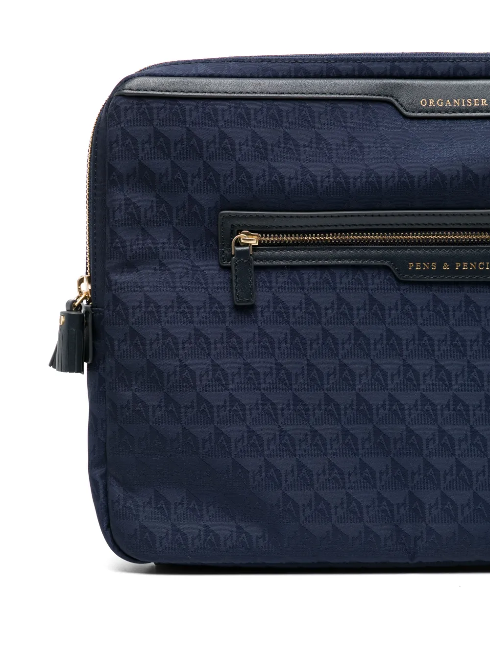 Shop Anya Hindmarch A5 Organiser Duo Pouch In Blau