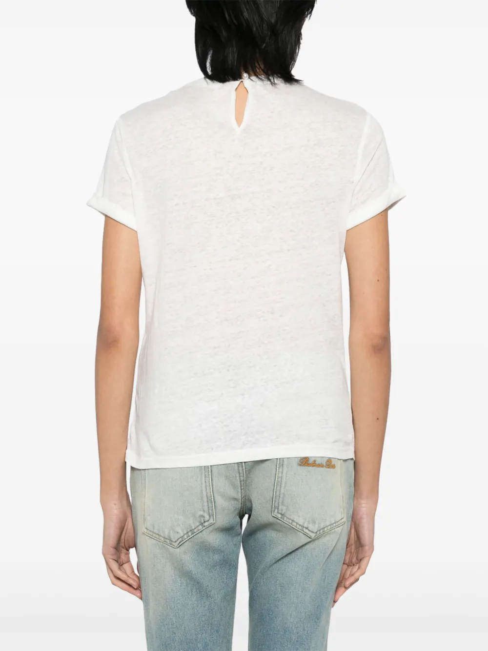 ZIMMERMANN T-shirt verfraaid met kristallen Wit
