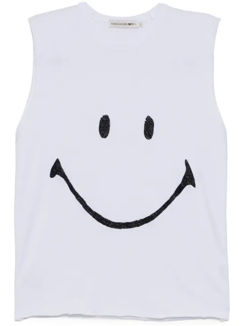 Joshua Sanders glittered-Smiley tank top