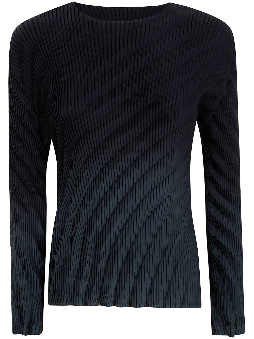 Issey Miyake ribbed sweater - Blue